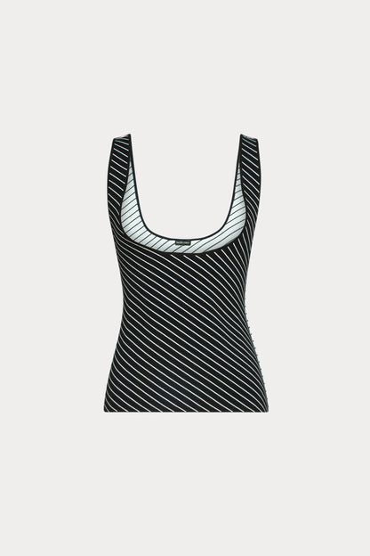 Naro Tank Diagonal Stripe - Rachel Comey