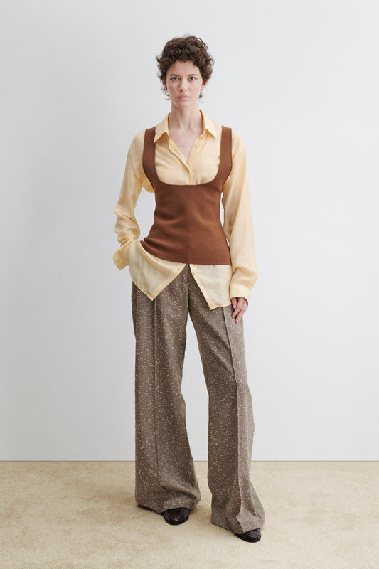 Eskins Tank Brown - Rachel Comey