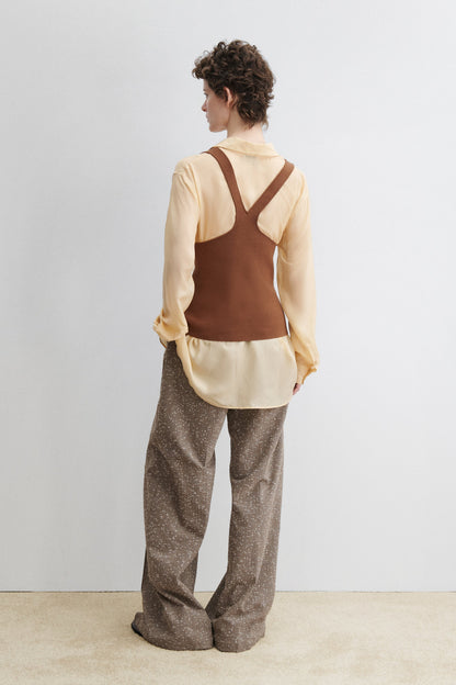Eskins Tank Brown - Rachel Comey