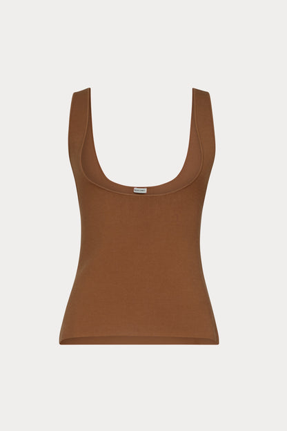 Eskins Tank Brown - Rachel Comey