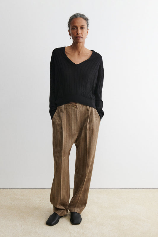 Marion V-Neck Black - Rachel Comey
