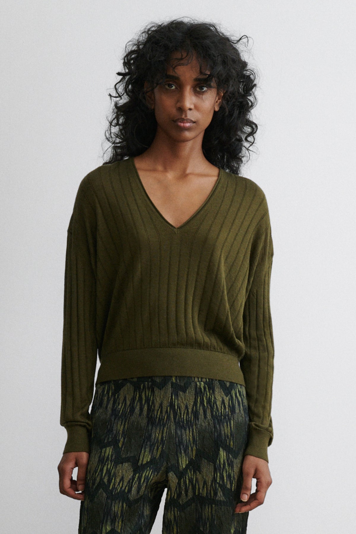 Marion V-Neck Black - Rachel Comey