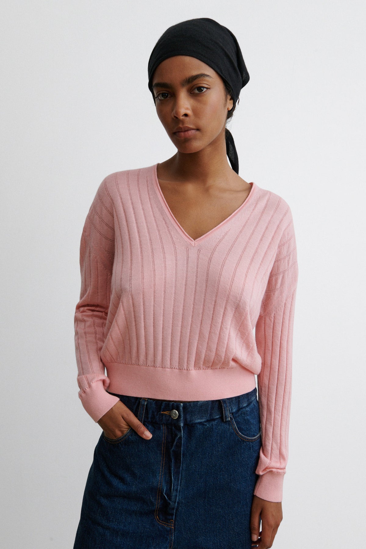 Marion V-Neck Black - Rachel Comey
