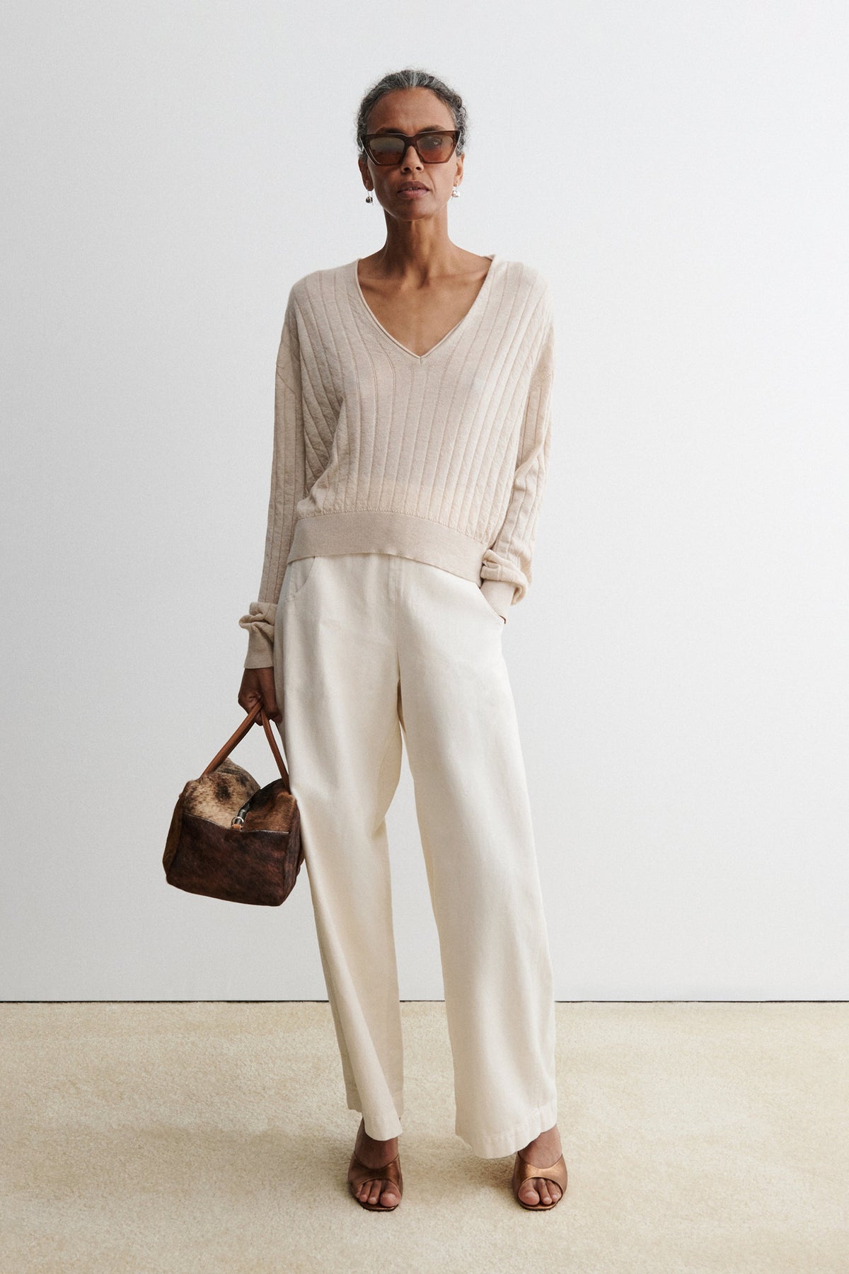 Marion V-Neck Black - Rachel Comey