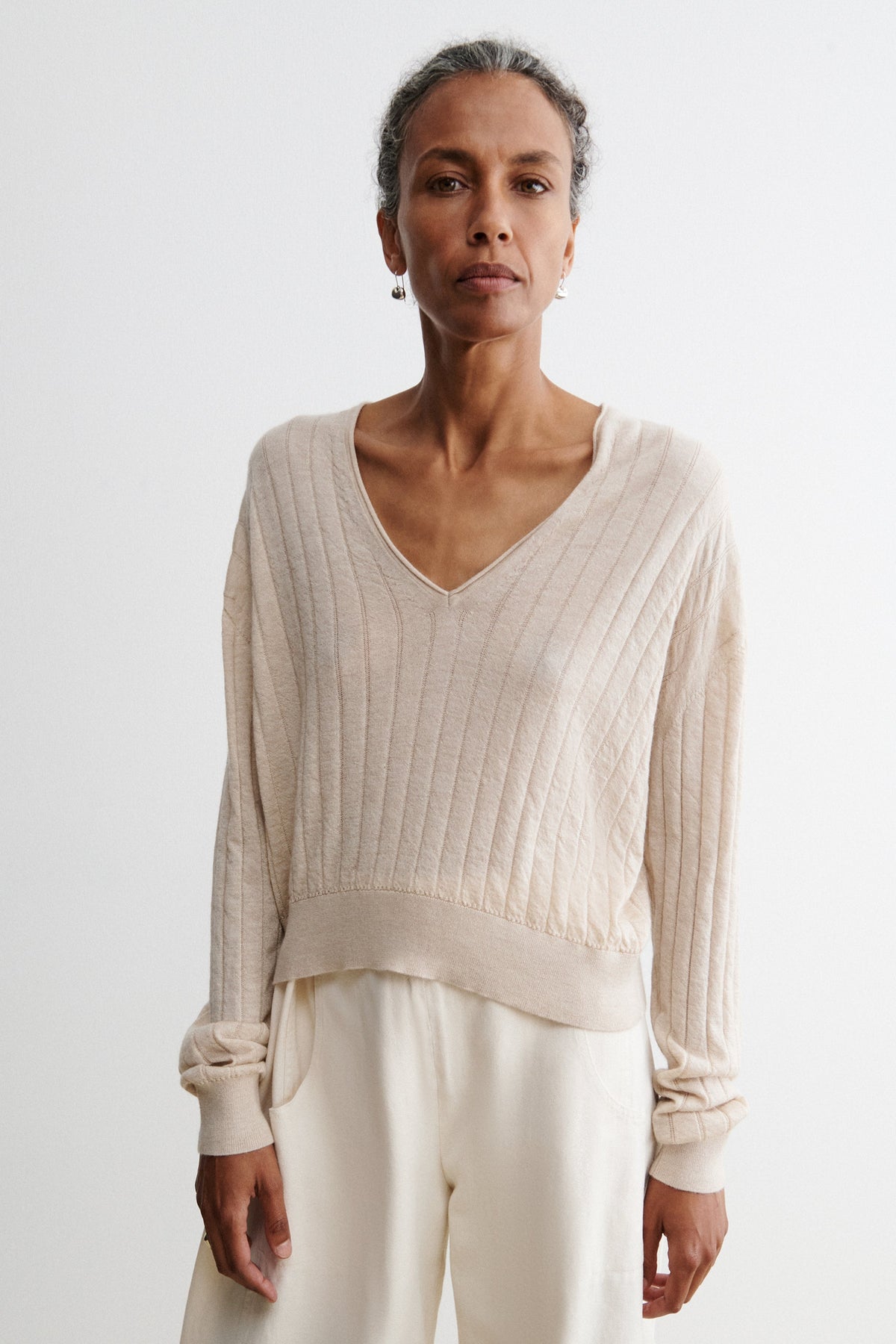 Marion V-Neck Black - Rachel Comey