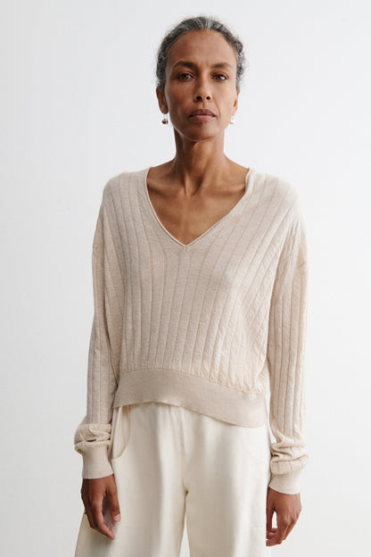 Marion V-Neck Black - Rachel Comey