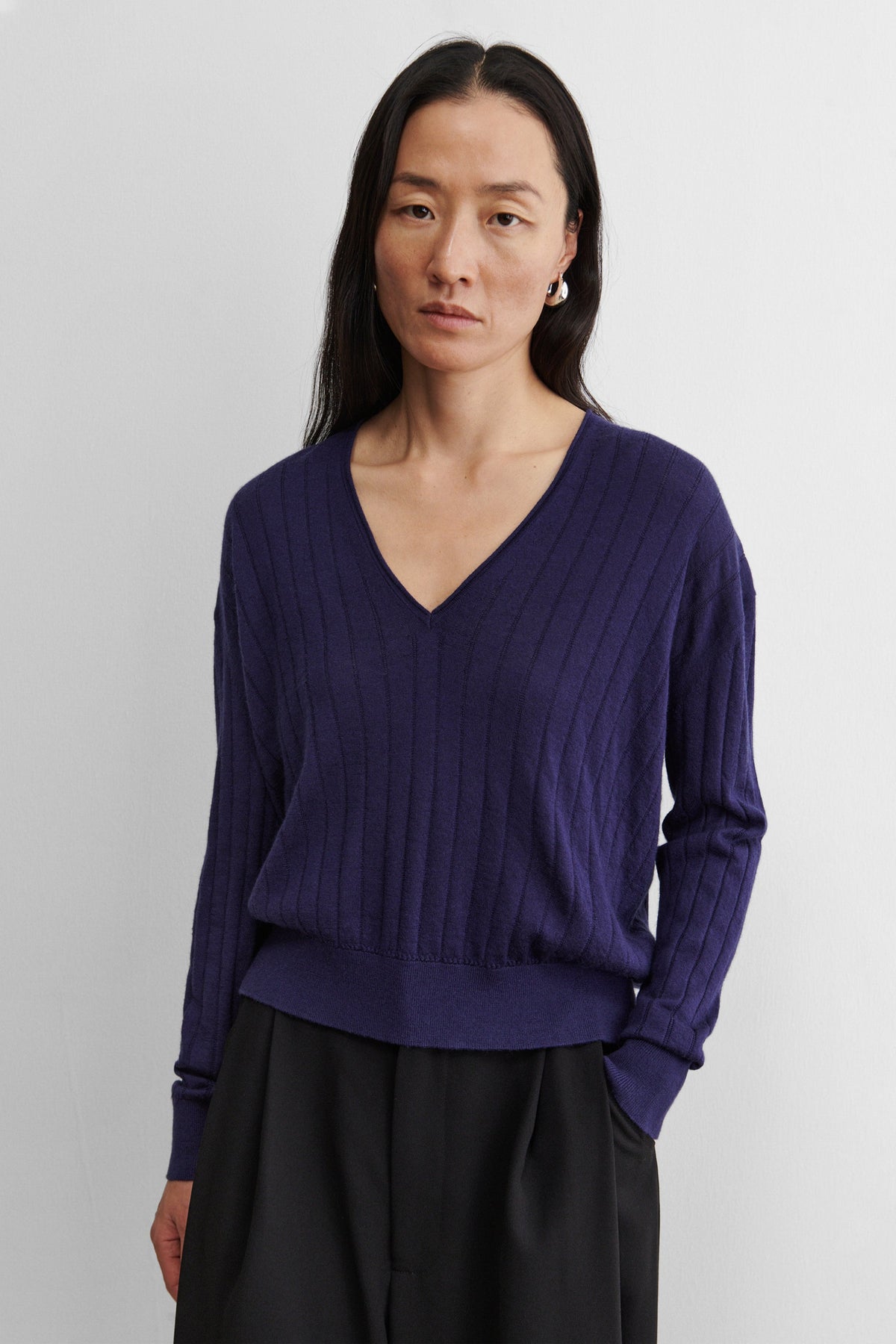 Marion V-Neck Black - Rachel Comey