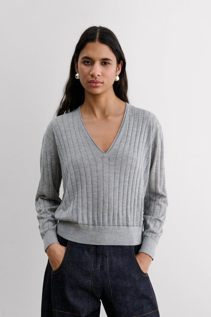 Marion V-Neck Black - Rachel Comey
