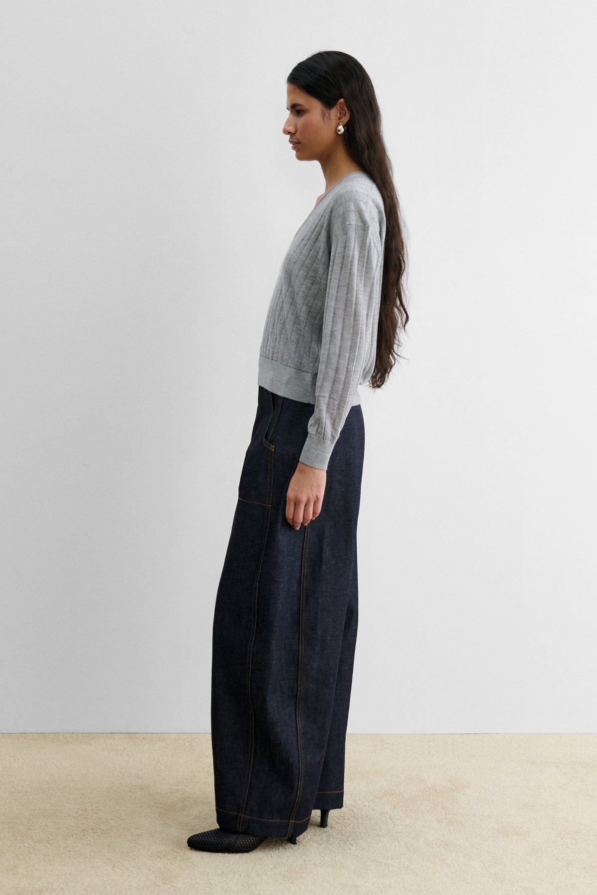 Marion V-Neck Black - Rachel Comey