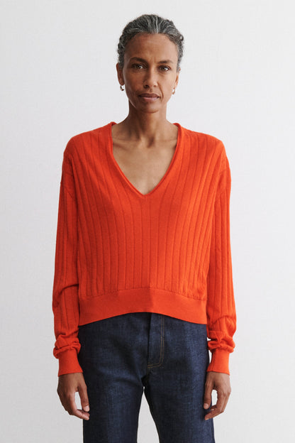 Marion V-Neck Black - Rachel Comey
