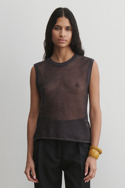 Rhett Tank Charcoal Multi - Rachel Comey