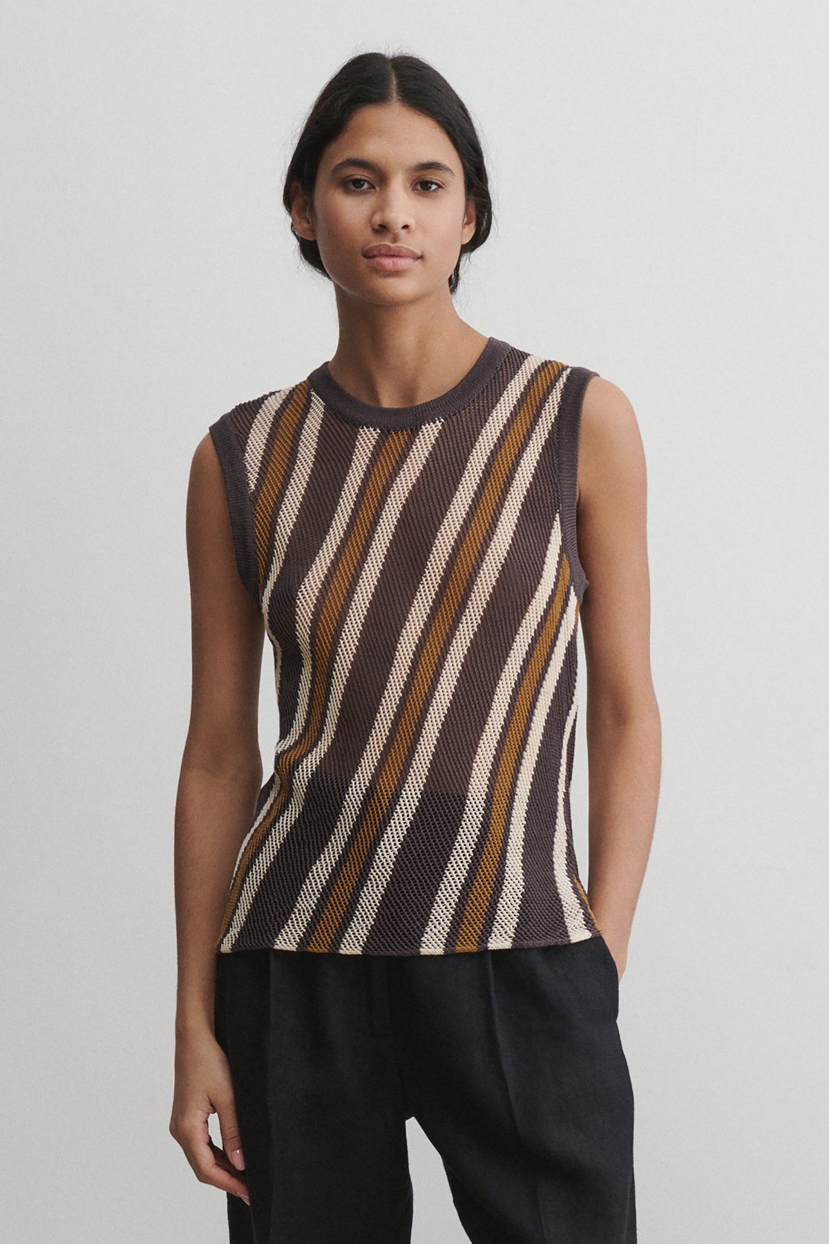 Rhett Tank Charcoal Multi - Rachel Comey