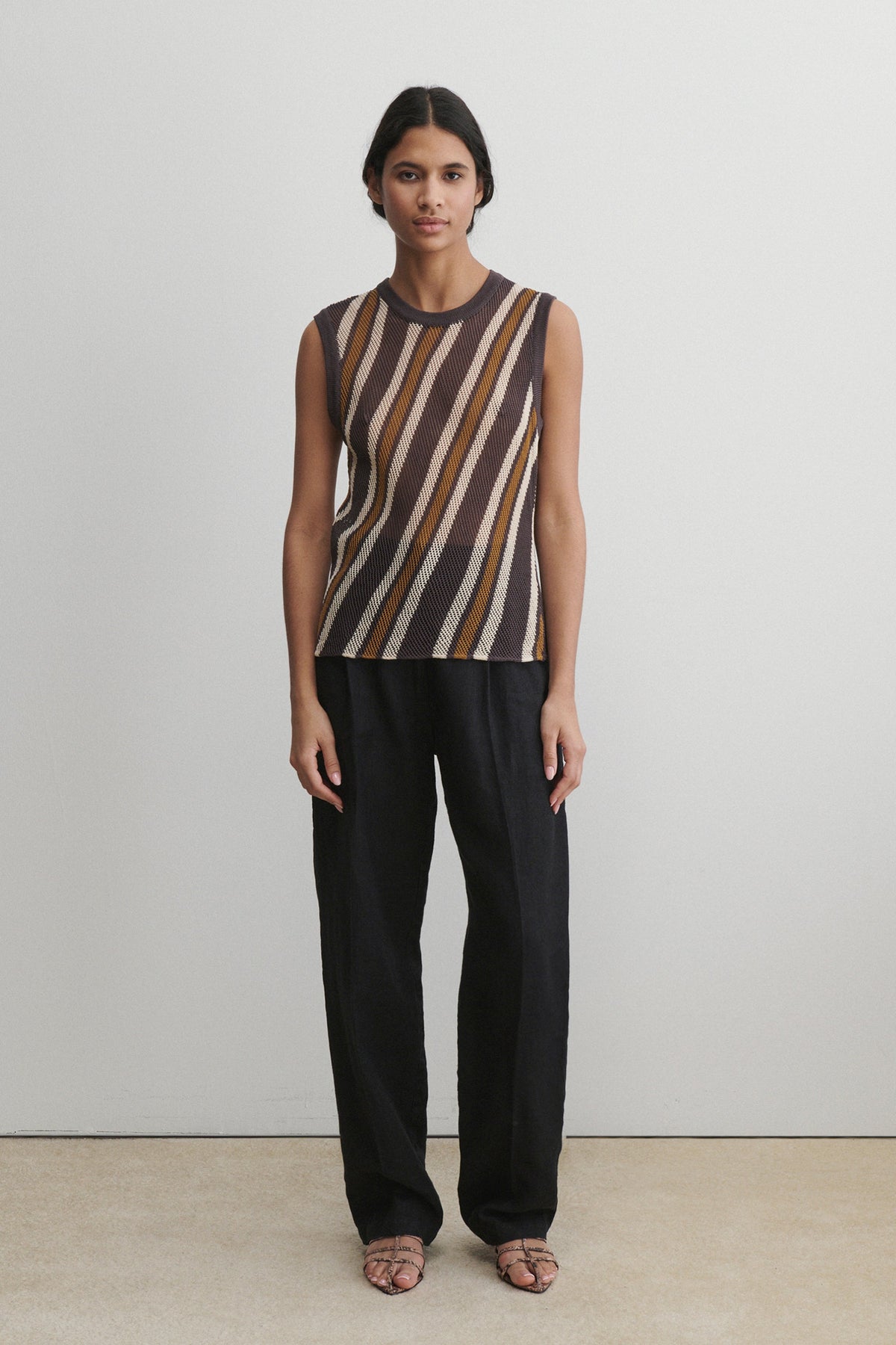 Rhett Tank Charcoal Multi - Rachel Comey