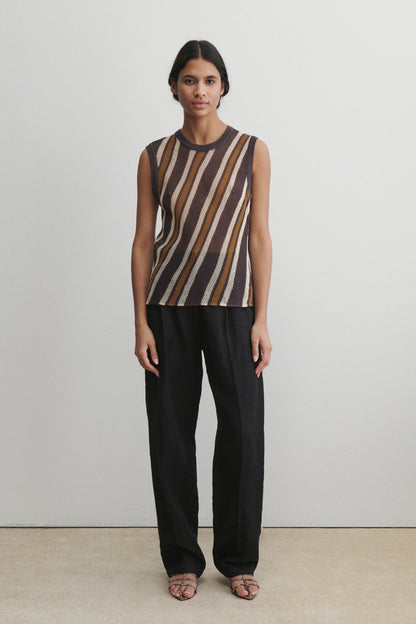 Rhett Tank Charcoal Multi - Rachel Comey