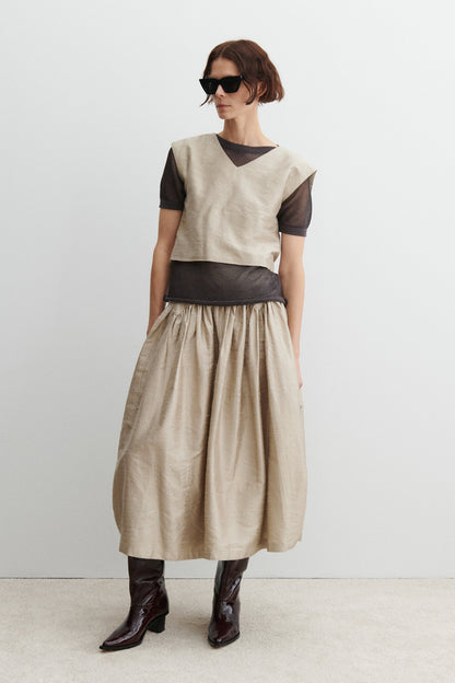 Dahlia Top Charcoal - Rachel Comey