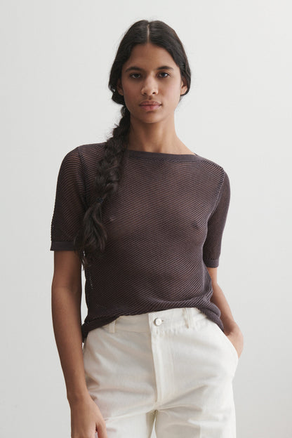 Dahlia Top Charcoal - Rachel Comey