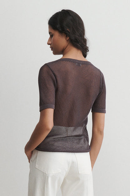 Dahlia Top Charcoal - Rachel Comey