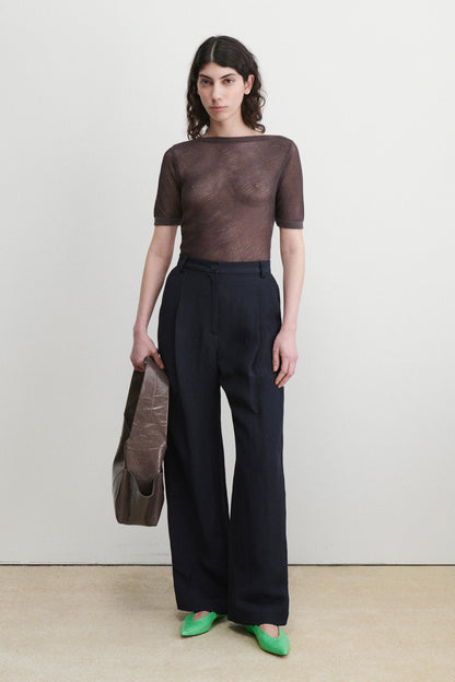Dahlia Top Charcoal - Rachel Comey