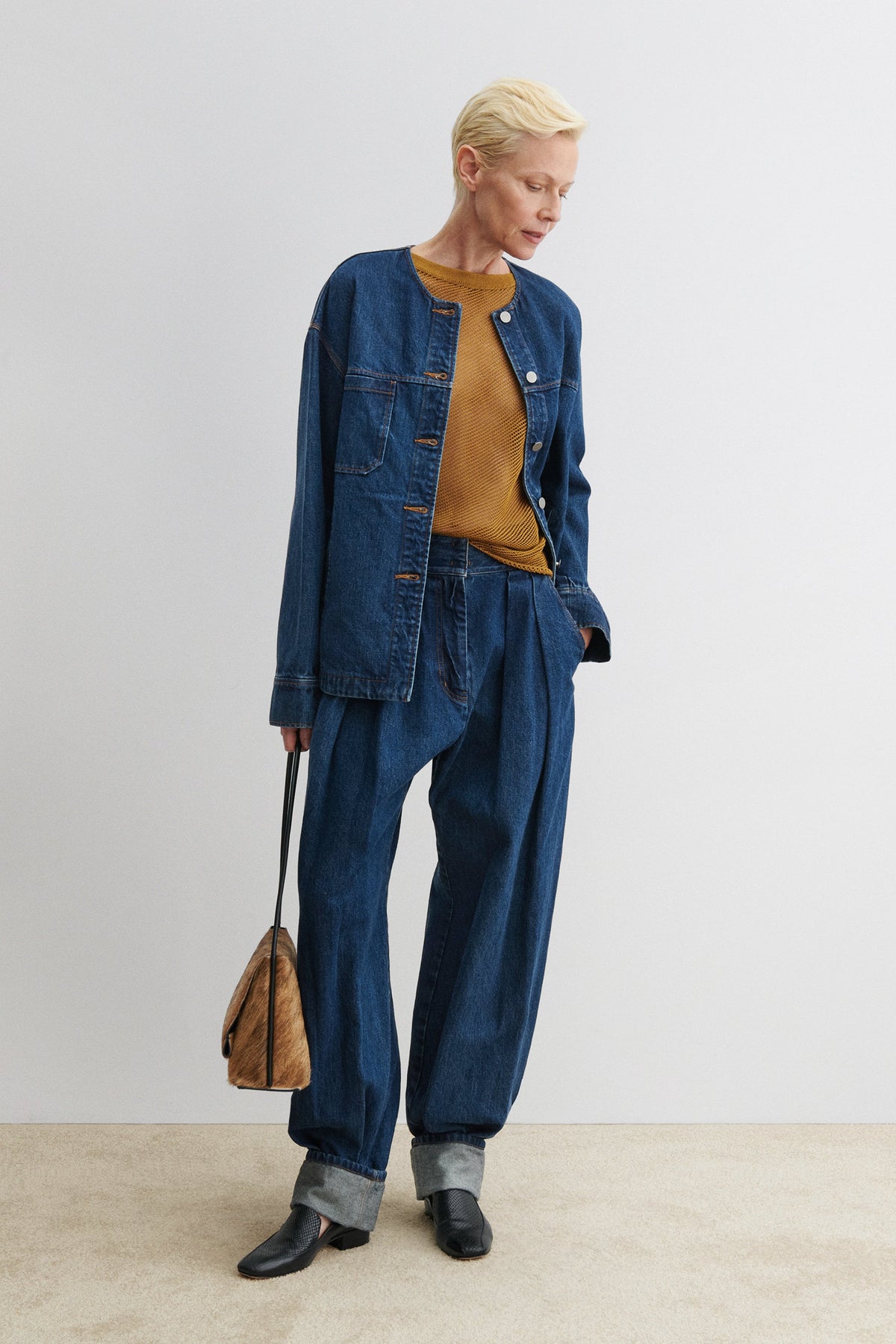 Dahlia Top Charcoal - Rachel Comey