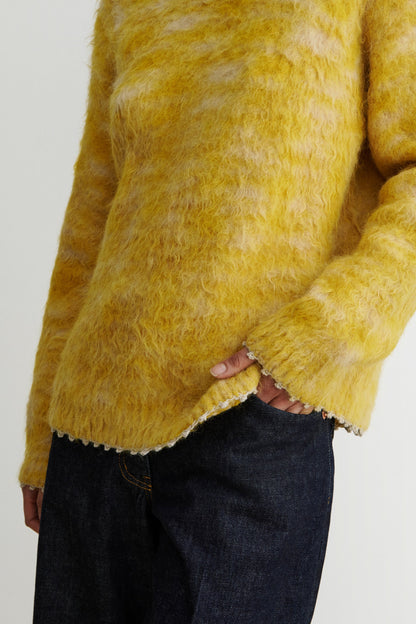 Durden Sweater Chartreuse Space Dye - Rachel Comey