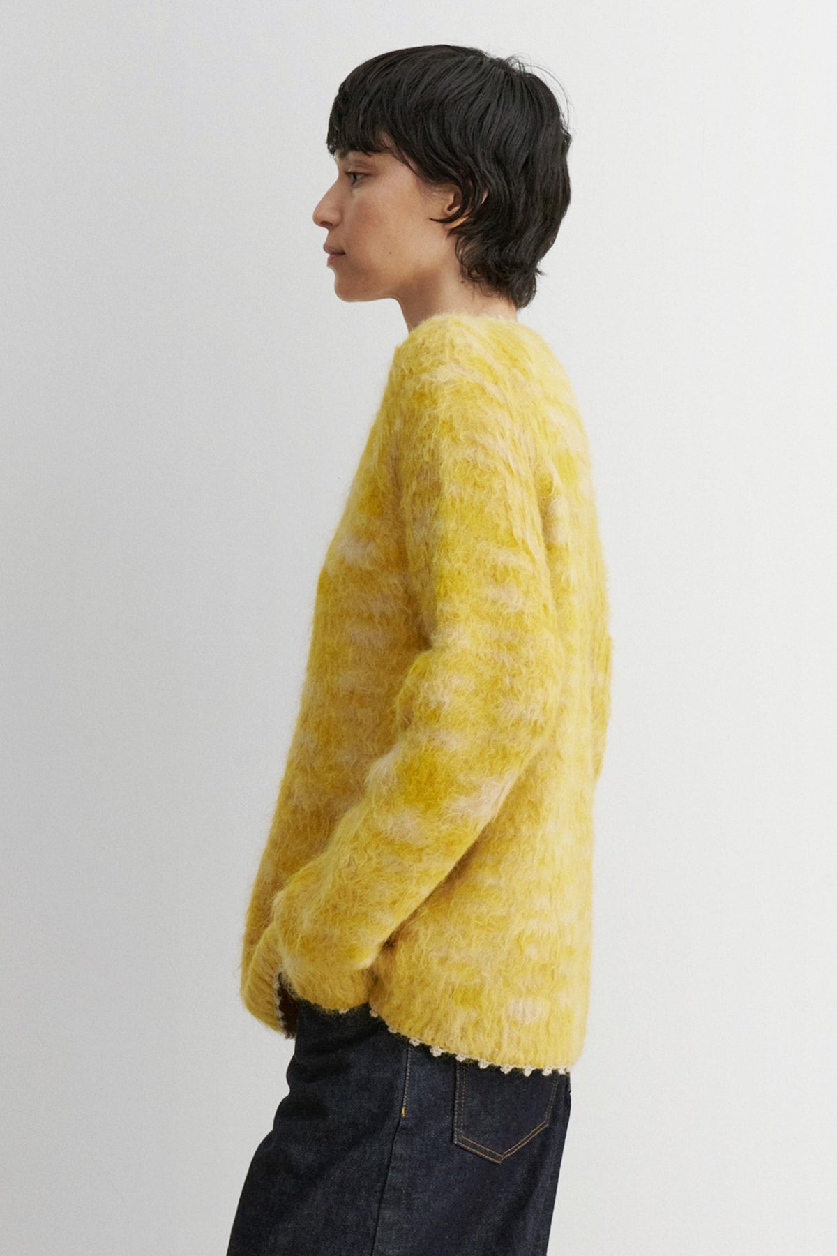 Durden Sweater Chartreuse Space Dye - Rachel Comey