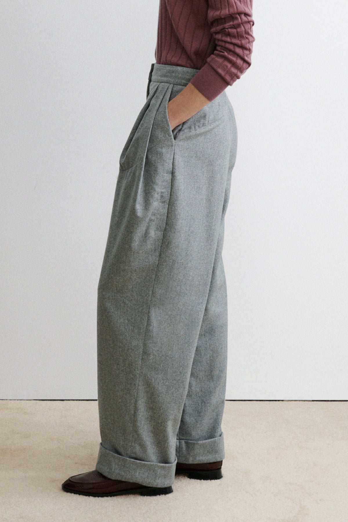 Lini Pant Light Grey - Rachel Comey