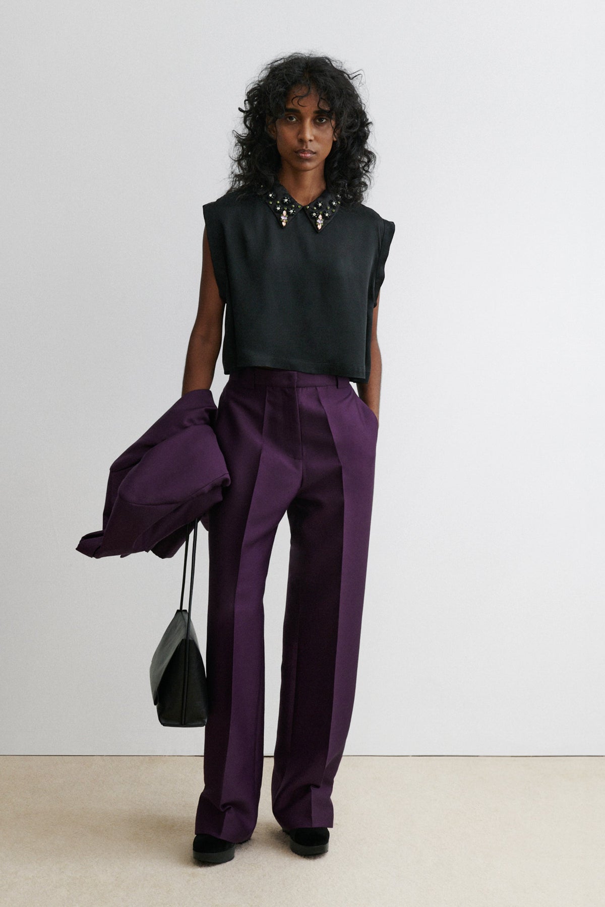 Berenson Pant Plum - Rachel Comey