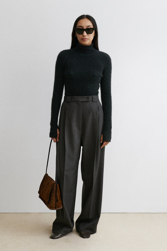 Cortex Pant Dark Grey Melange - Rachel Comey