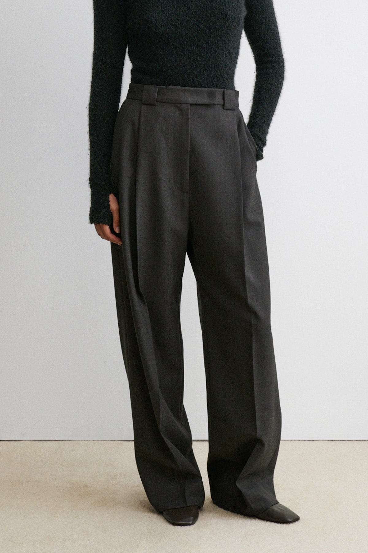 Cortex Pant Dark Grey Melange - Rachel Comey