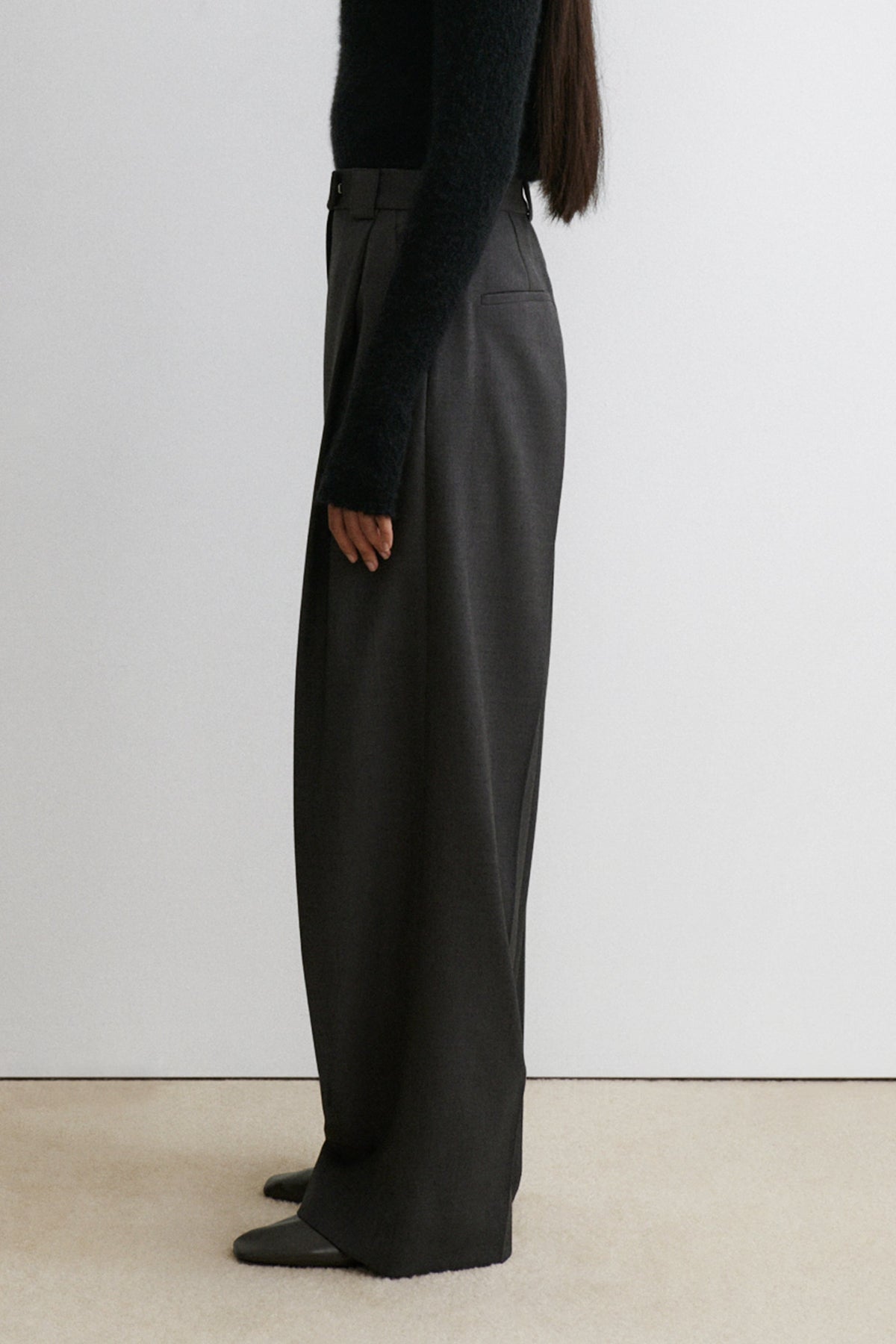 Cortex Pant Dark Grey Melange - Rachel Comey