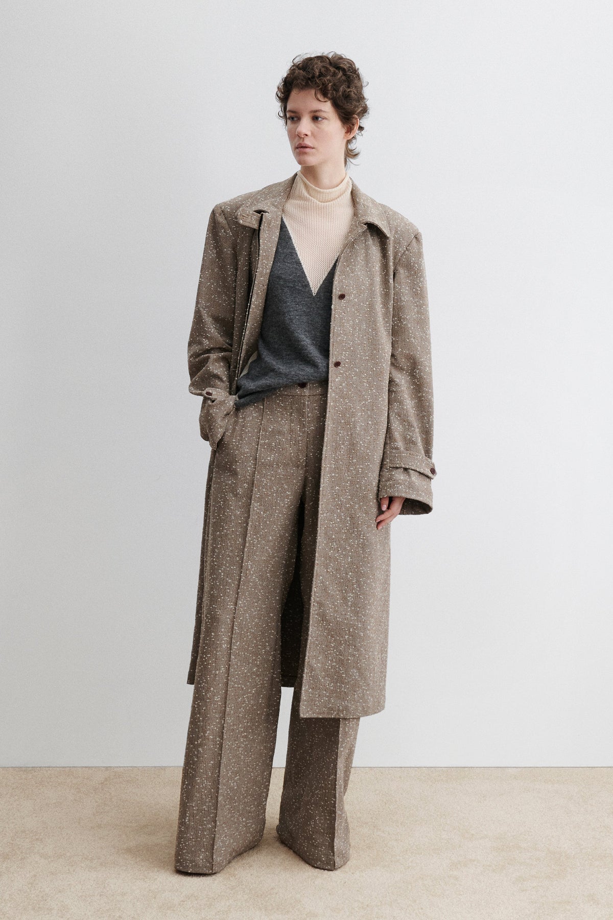Mosey Jacket Brown Herringbone - Rachel Comey