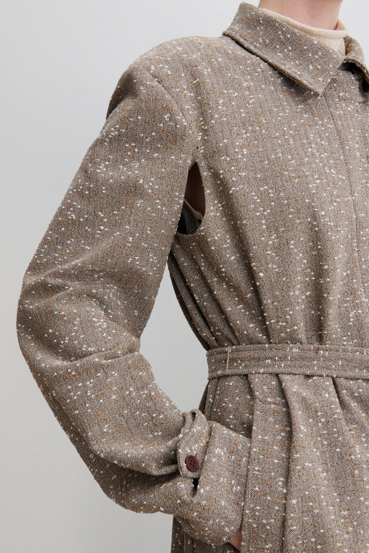 Mosey Jacket Brown Herringbone - Rachel Comey