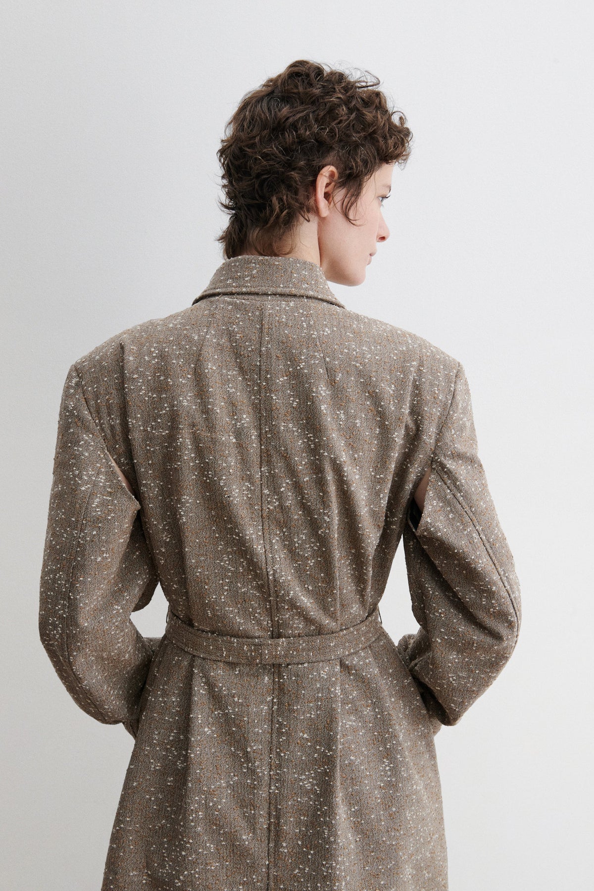 Mosey Jacket Brown Herringbone - Rachel Comey