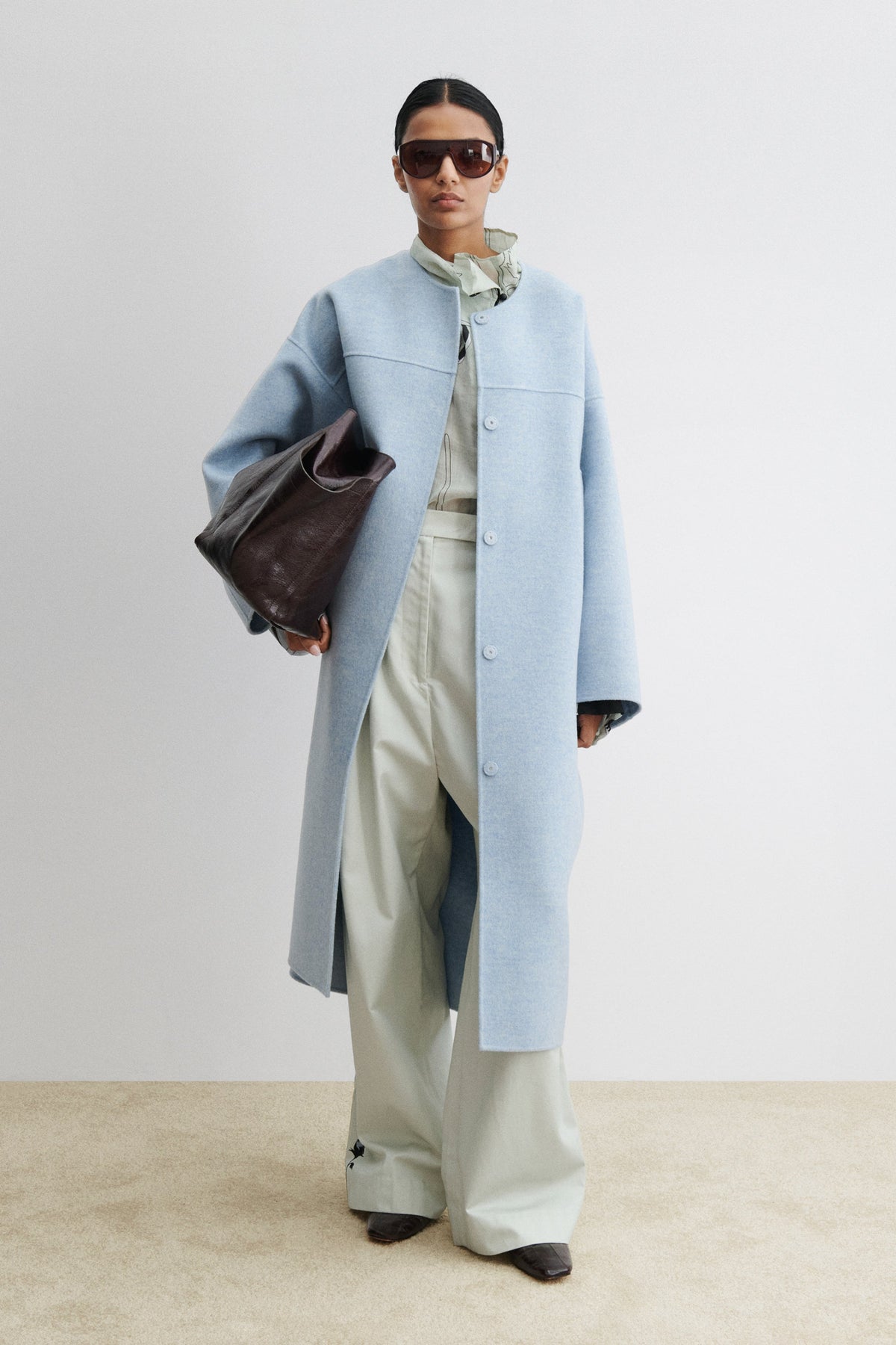Glint Coat Light Blue - Rachel Comey