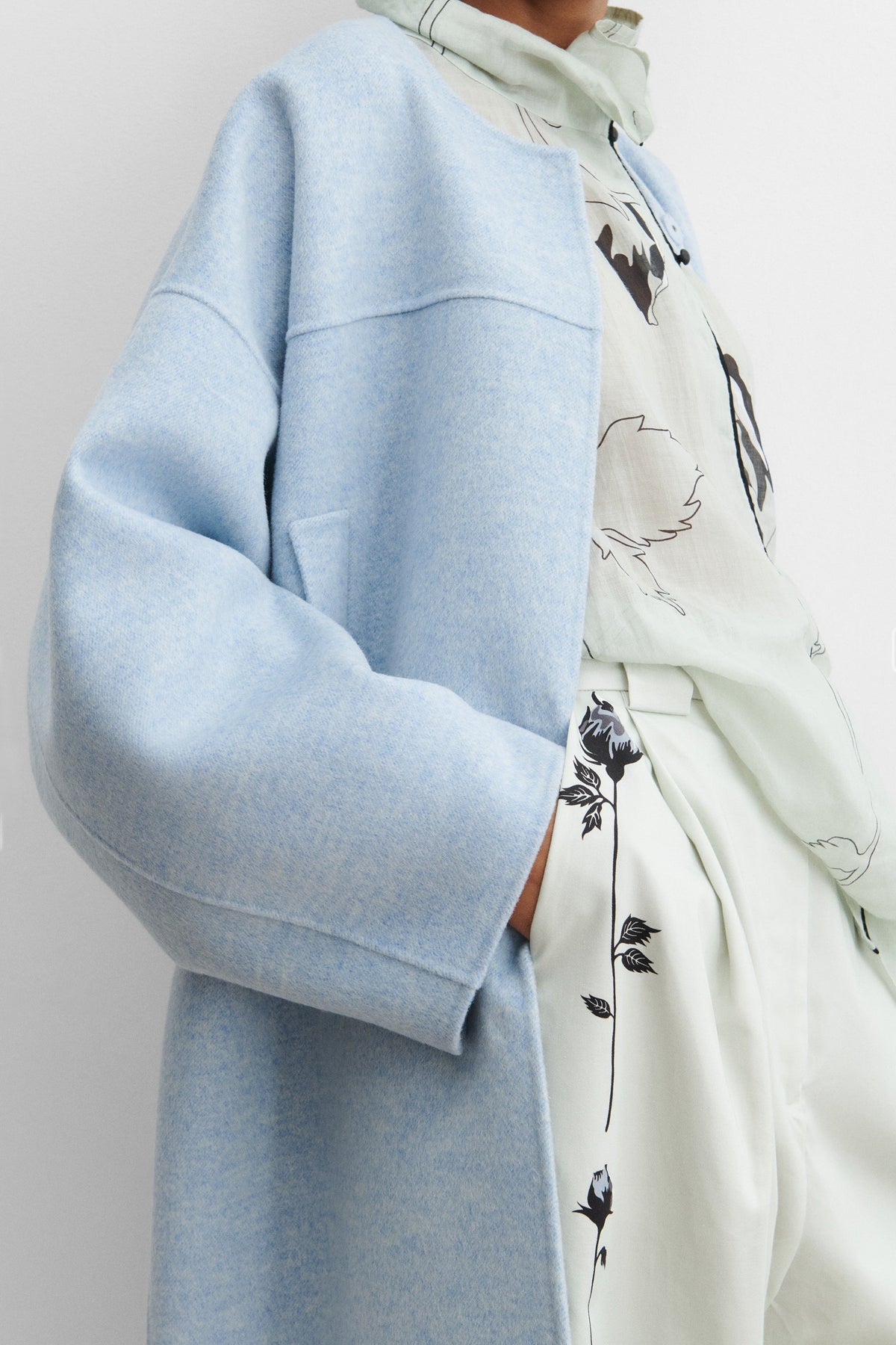 Glint Coat Light Blue - Rachel Comey