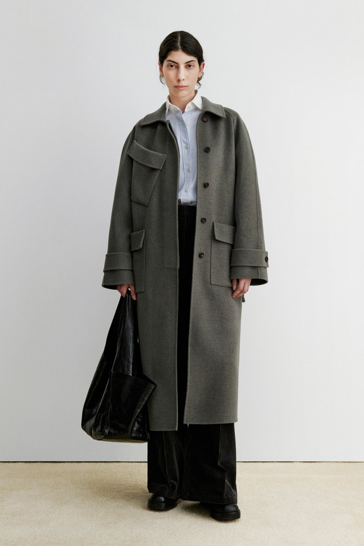 Alves Trench Brown Melange - Rachel Comey