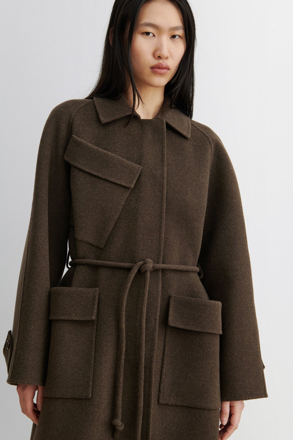 Alves Trench Brown Melange - Rachel Comey