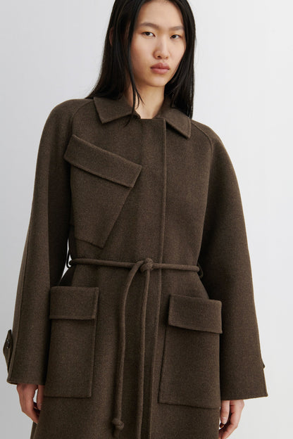 Alves Trench Brown Melange - Rachel Comey