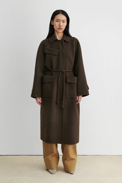 Alves Trench Brown Melange - Rachel Comey