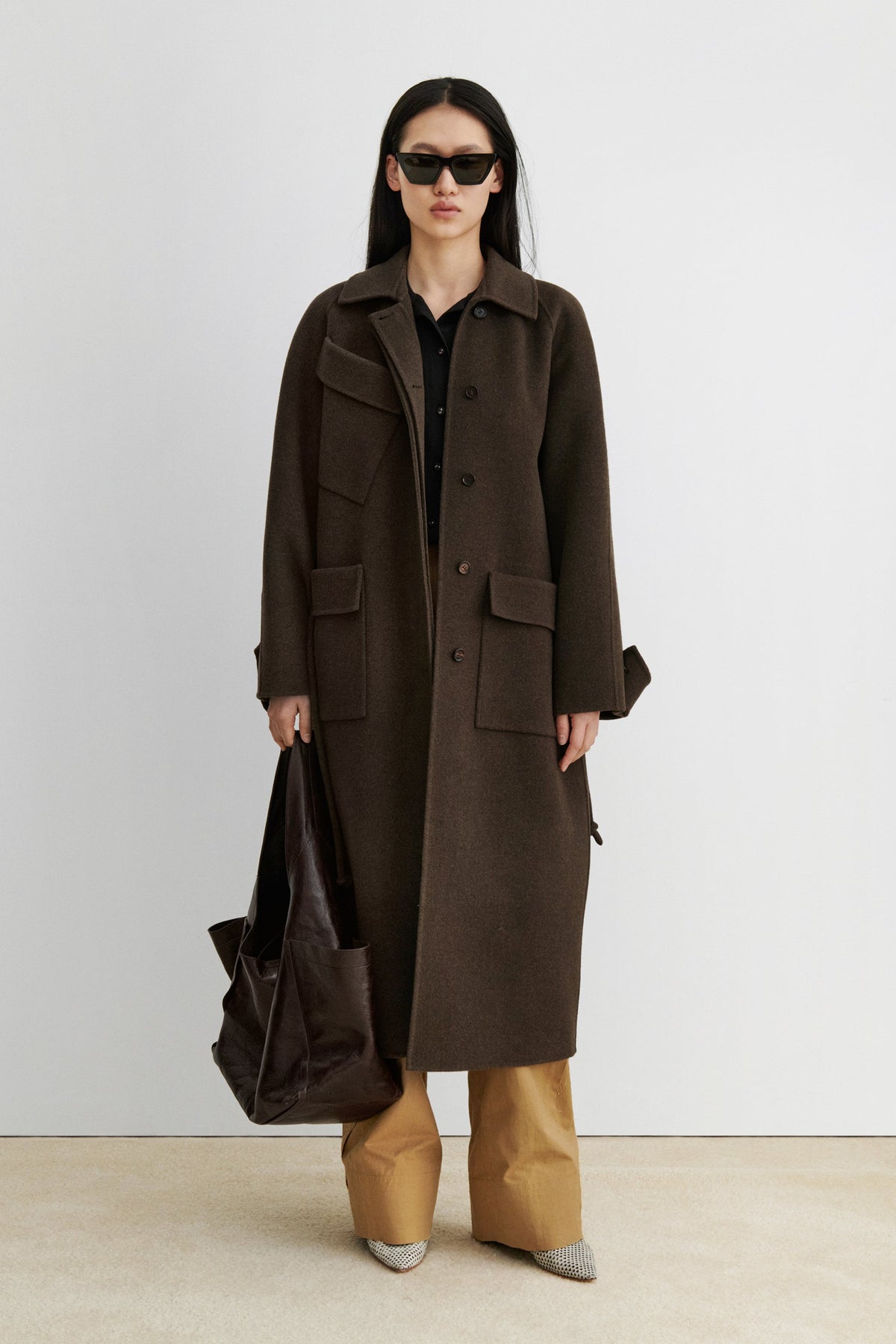 Alves Trench Brown Melange - Rachel Comey