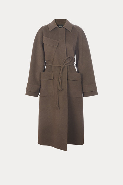 Alves Trench Brown Melange - Rachel Comey