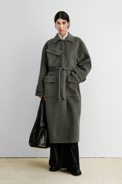 Alves Trench Brown Melange - Rachel Comey