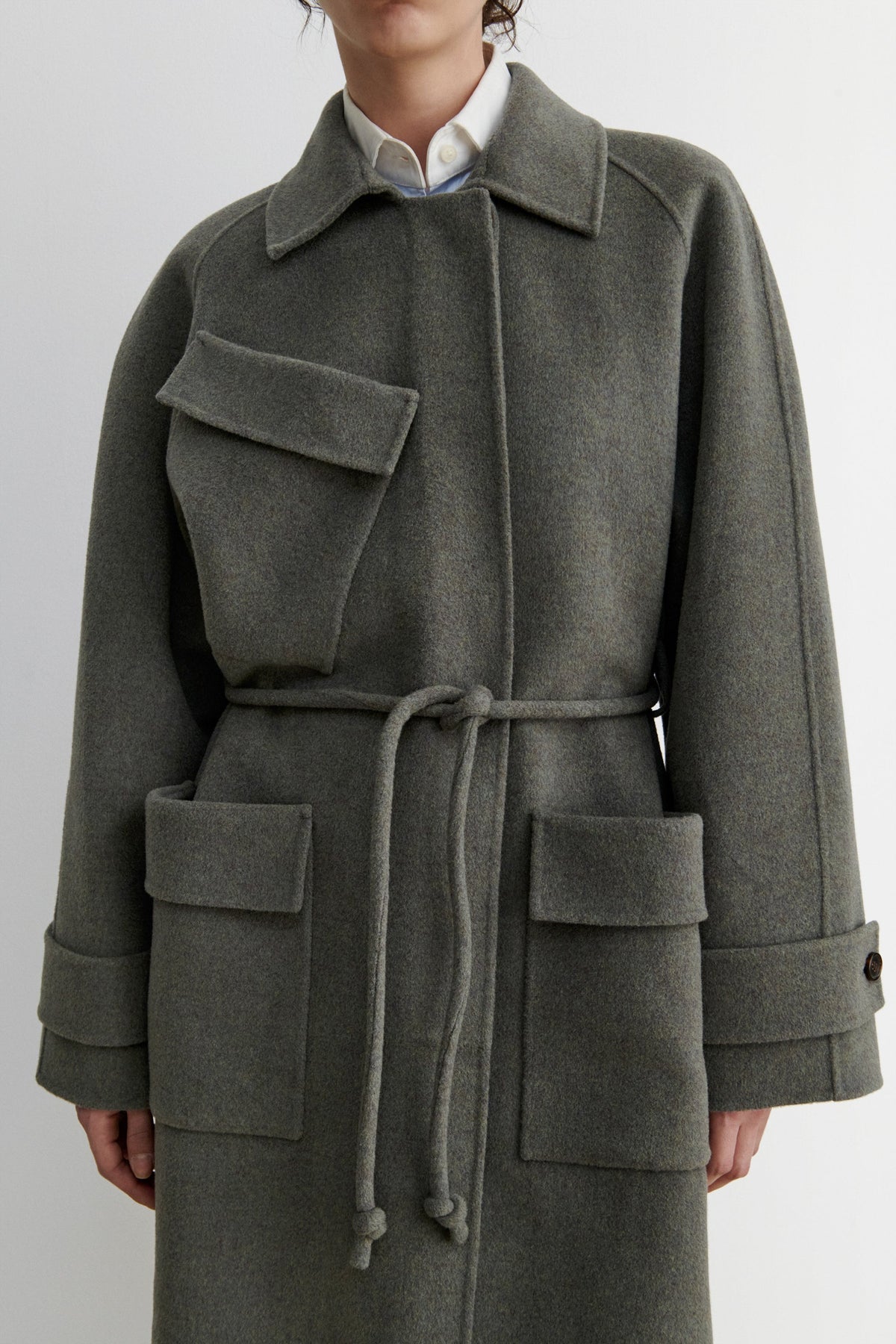 Alves Trench Brown Melange - Rachel Comey