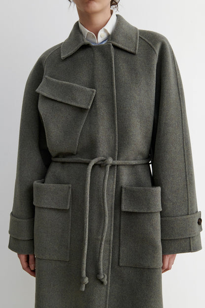 Alves Trench Brown Melange - Rachel Comey