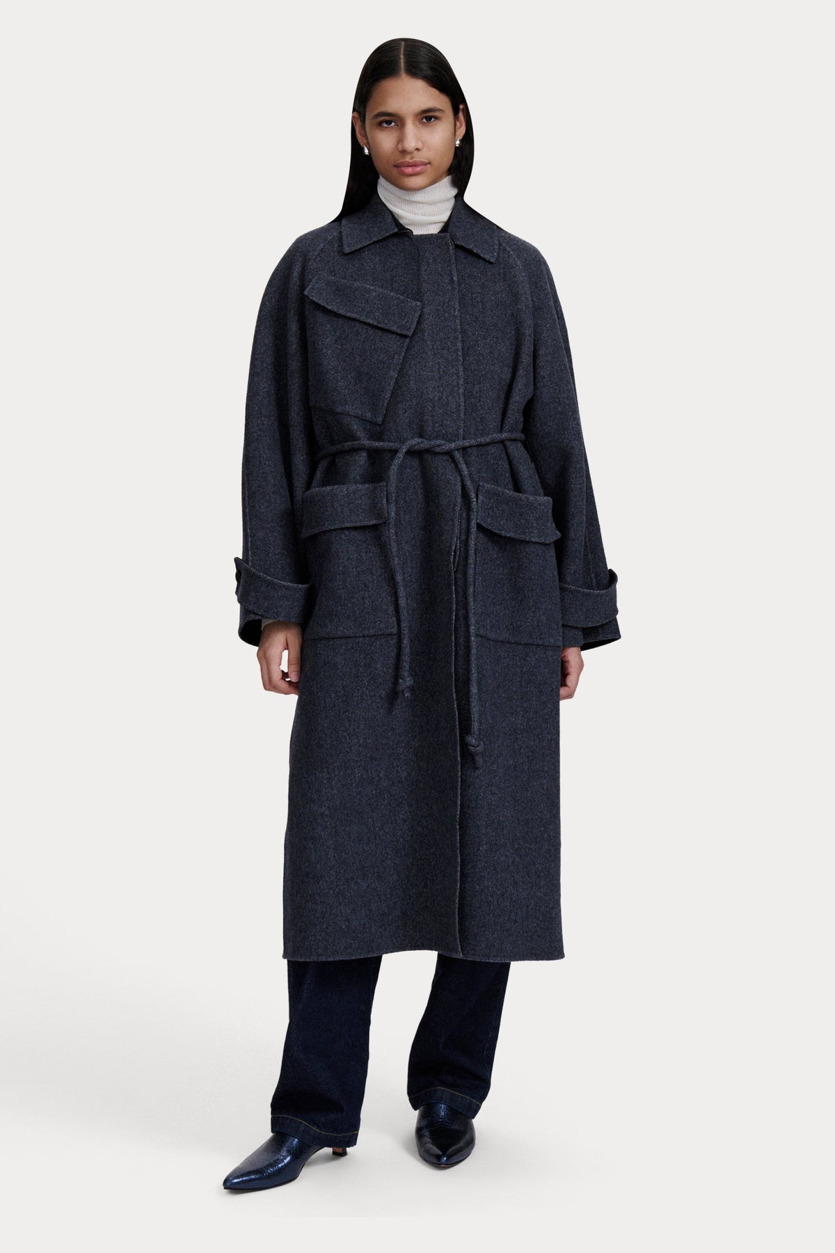 Alves Trench Black\/Grey - Rachel Comey