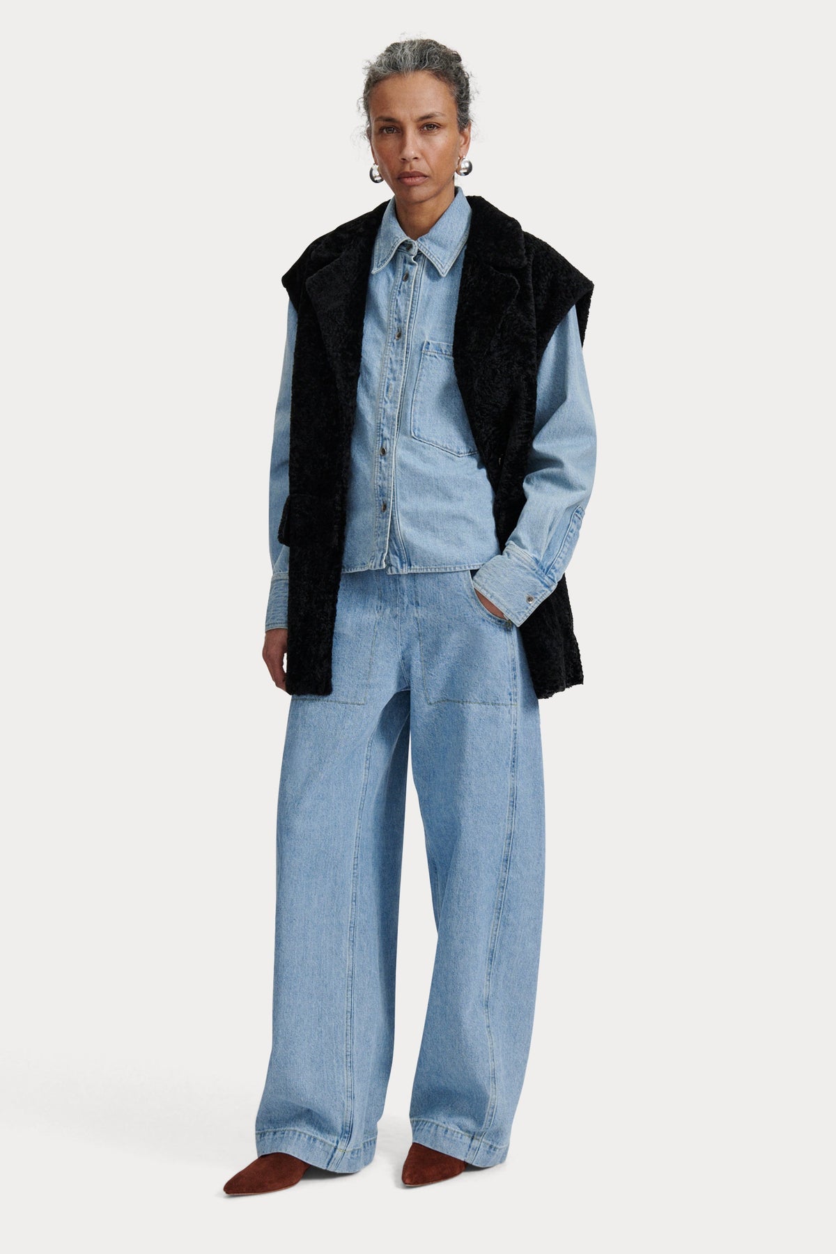 Milton Vest Black - Rachel Comey