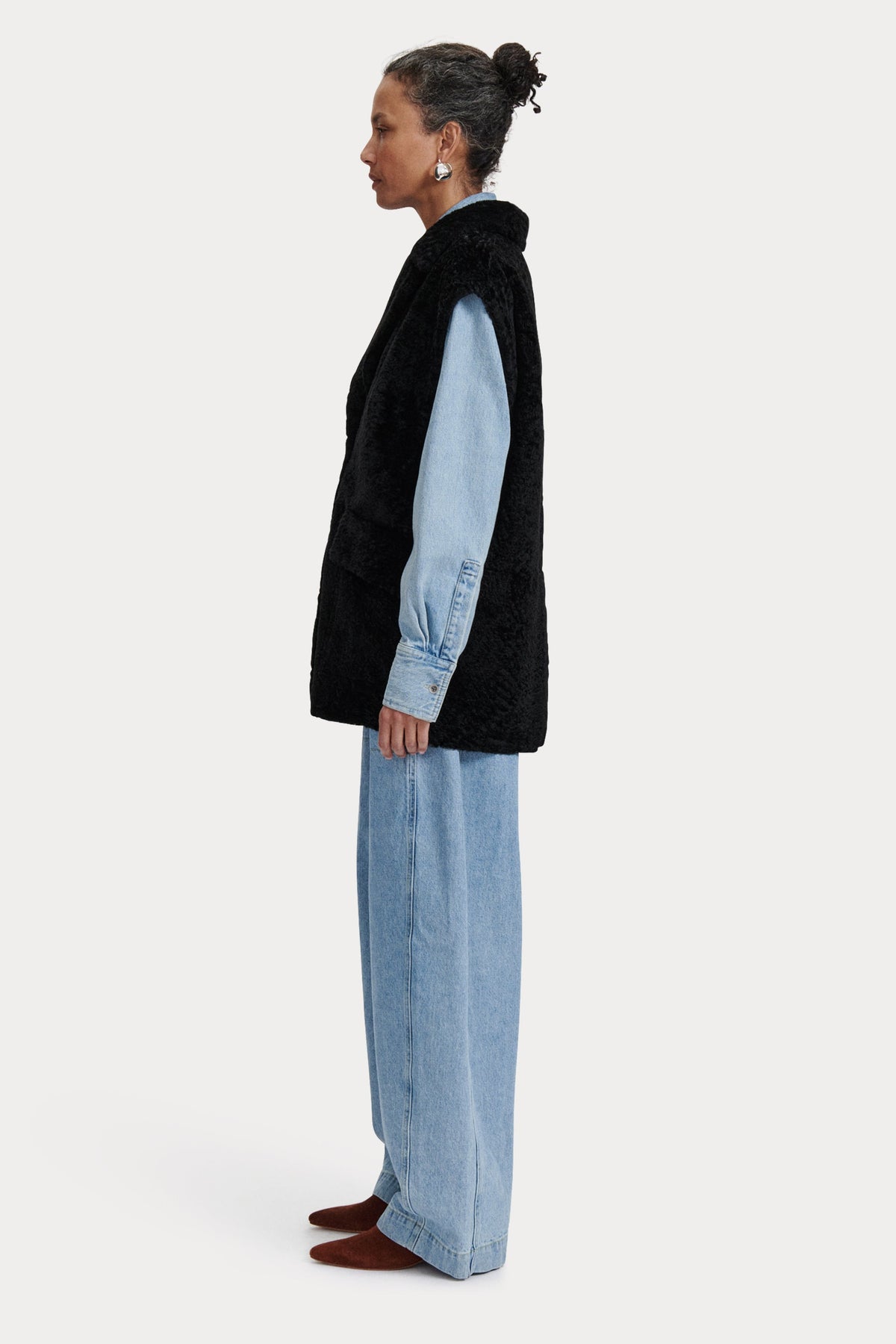 Milton Vest Black - Rachel Comey