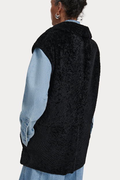 Milton Vest Black - Rachel Comey