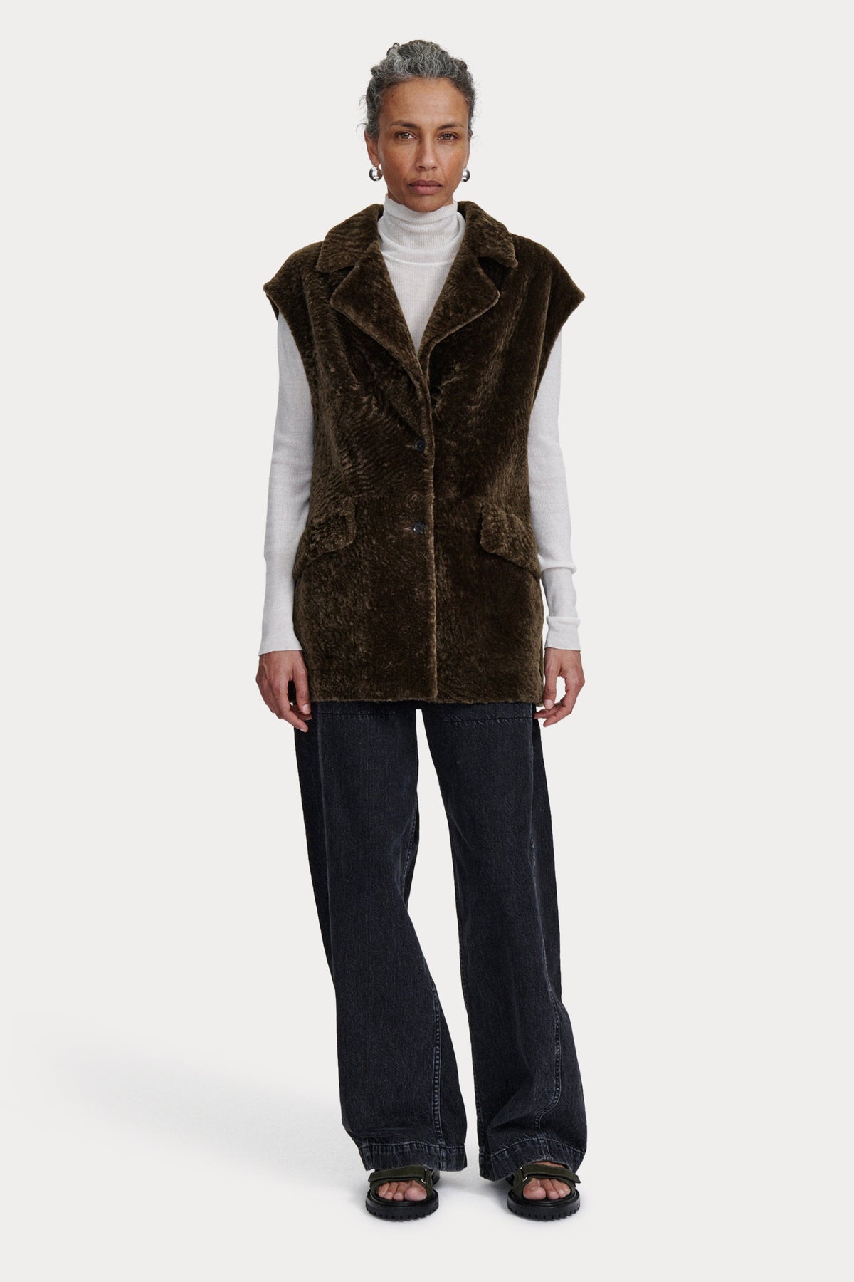 Milton Vest Black - Rachel Comey