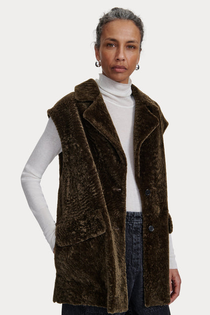 Milton Vest Black - Rachel Comey